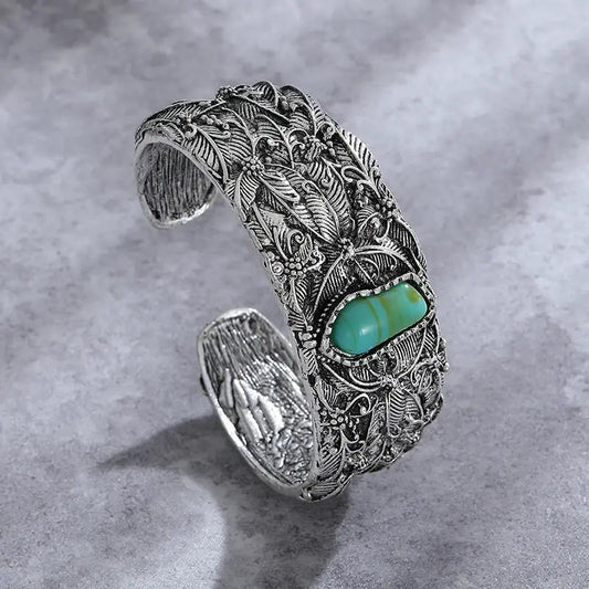 Pulsera vintage con piedra turquesa