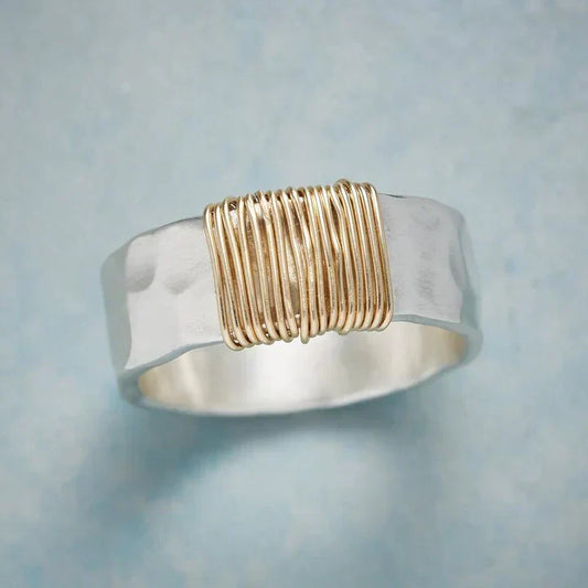 Anillo vintage oro y plata “Atemporal”