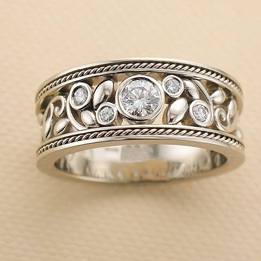 Anillo de plata atemporal™ – Brillo de circón