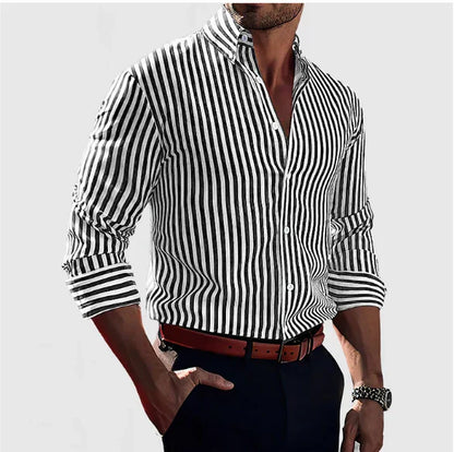 Luna Bellucci | Camisa Elegante A Rayas