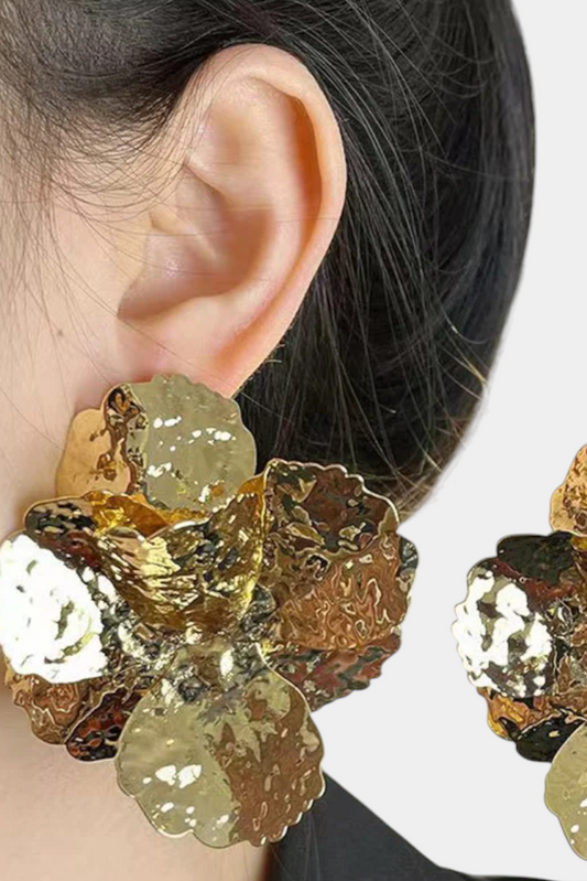 Pendientes Brillantes en Forma de Flor