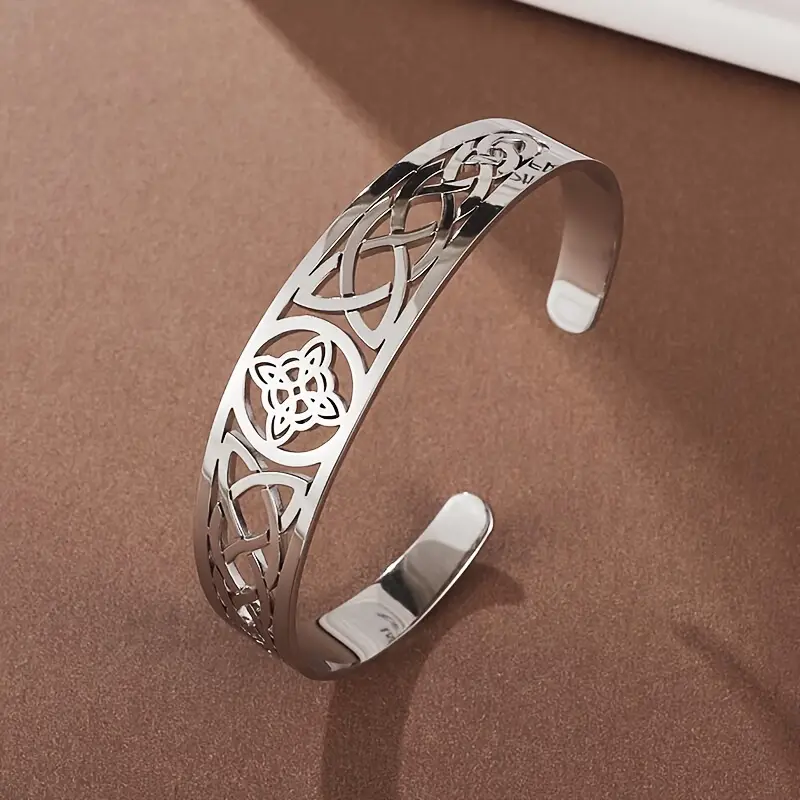 Pulsera rígida abierta en plata