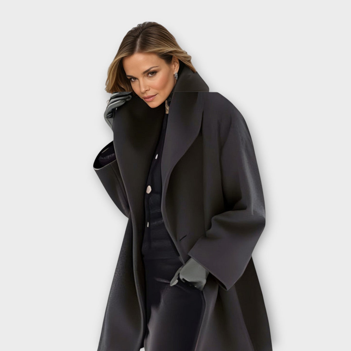 Martina | Abrigo de lana oversize para mujer