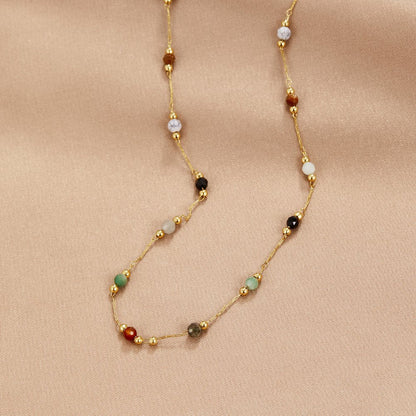 Collar minimalista con piedra