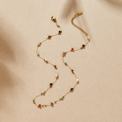 Collar minimalista con piedra