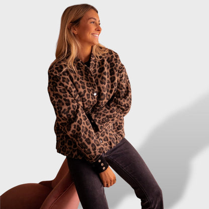 Charlene Chaqueta Leopardo Moda