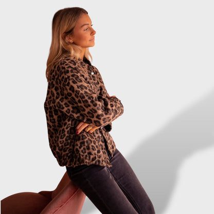 Charlene Chaqueta Leopardo Moda