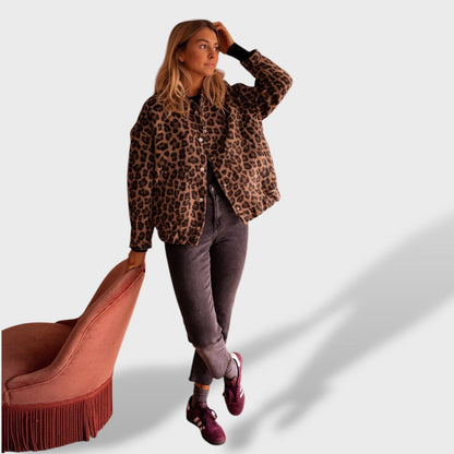 Charlene Chaqueta Leopardo Moda