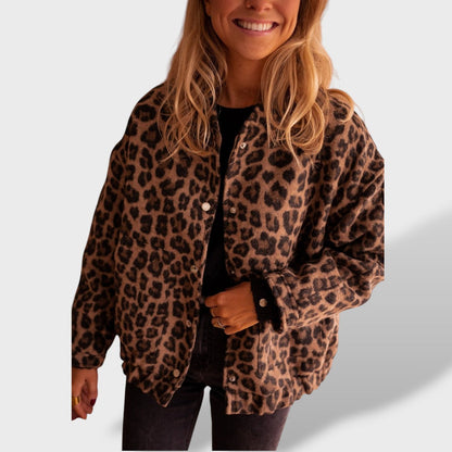 Charlene Chaqueta Leopardo Moda