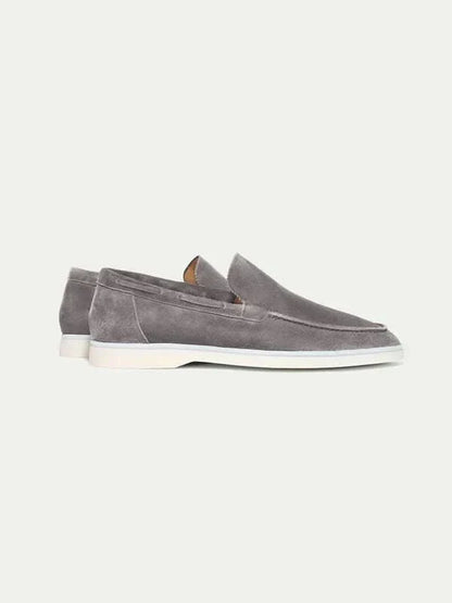 Lorenzo | Mocasines Clásicos de Ante Gris