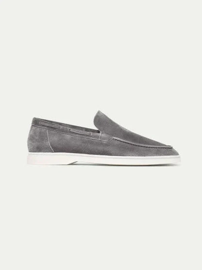 Lorenzo | Mocasines Clásicos de Ante Gris