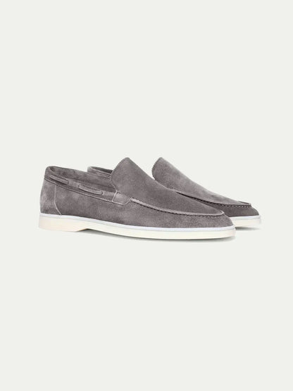 Lorenzo | Mocasines Clásicos de Ante Gris