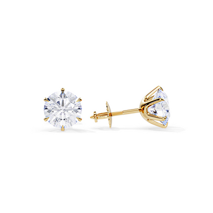 Pendientes chic de oro blanco Tera