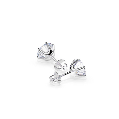 Pendientes chic de oro blanco Tera