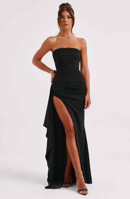 Alina - Vestido maxi sin hombros